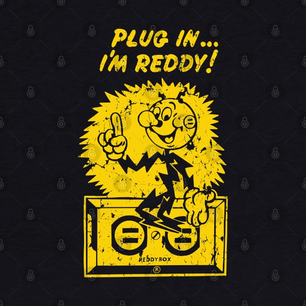 plug in reddy kilowatt distressed gold by Sayang Anak